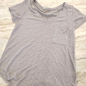 Grey V-Neck Tee